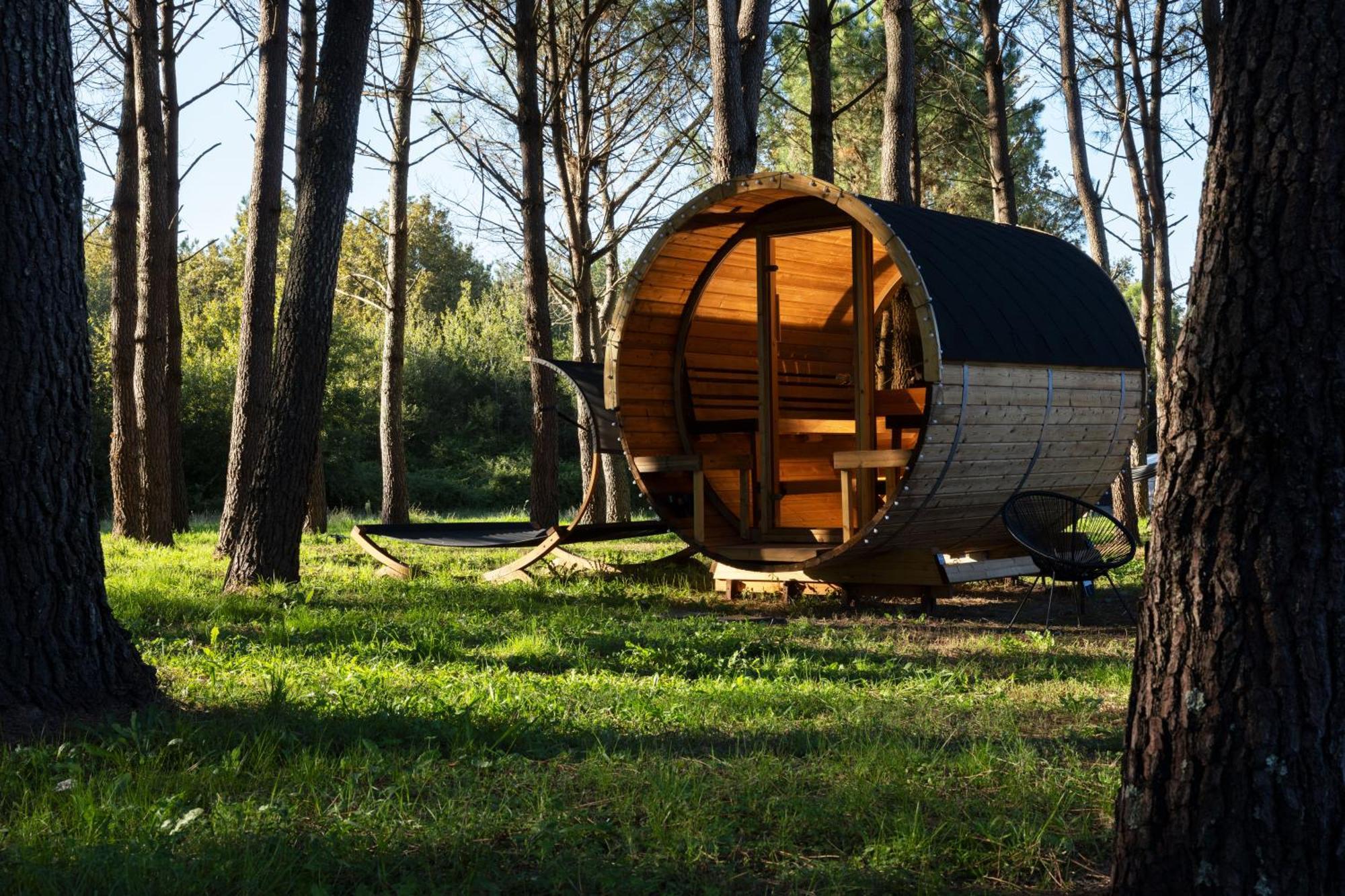 L Ost In Sensations -Hebergements Insolites Et Suites De Luxe Spa Sauna Piscine Foret Marcenais Экстерьер фото
